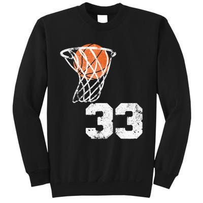 Vintage Basketball Jersey Number 33 Player Number Sweatshirt