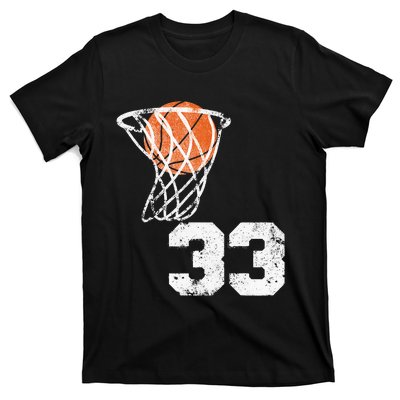 Vintage Basketball Jersey Number 33 Player Number T-Shirt