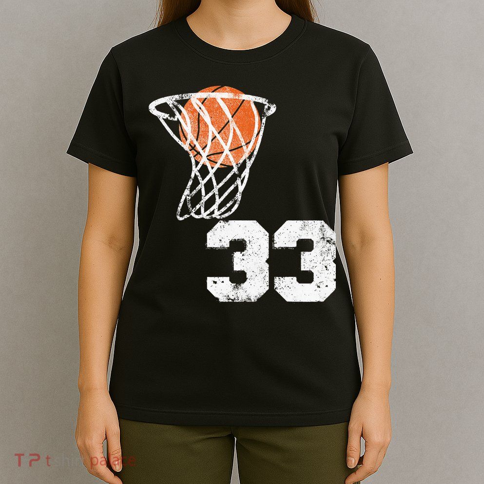 Vintage Basketball Jersey Number 33 Player Number T-Shirt