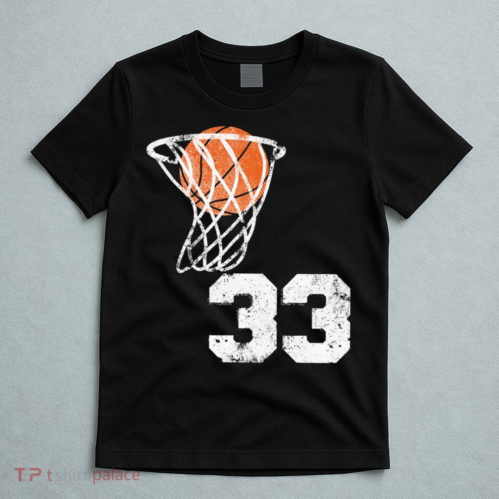 Vintage Basketball Jersey Number 33 Player Number T-Shirt