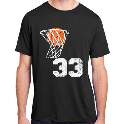 Vintage Basketball Jersey Number 33 Player Number Adult ChromaSoft Performance T-Shirt