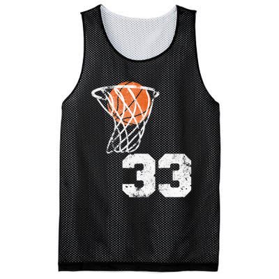 Vintage Basketball Jersey Number 33 Player Number Mesh Reversible Basketball Jersey Tank