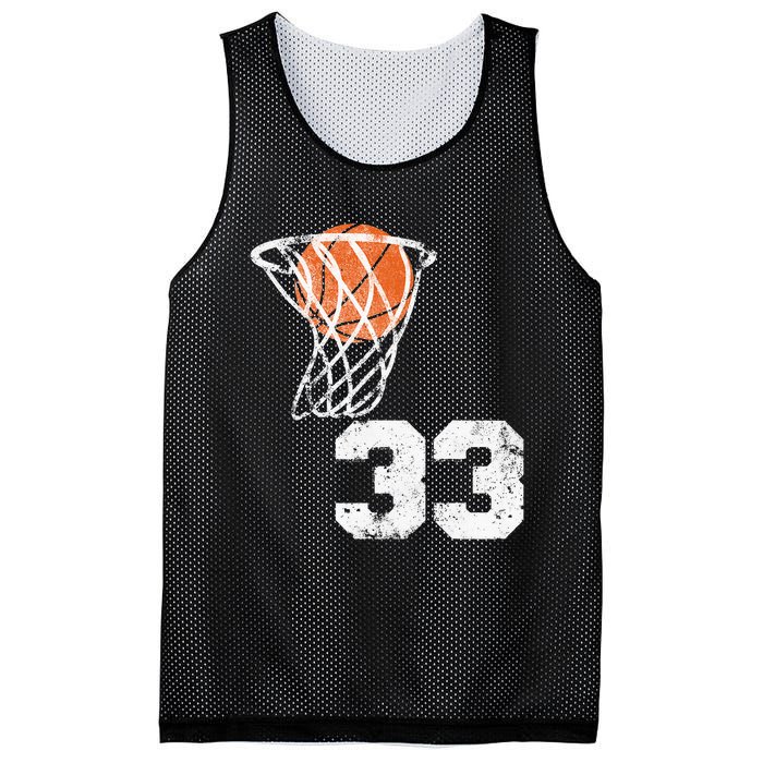 Vintage Basketball Jersey Number 33 Player Number Mesh Reversible Basketball Jersey Tank