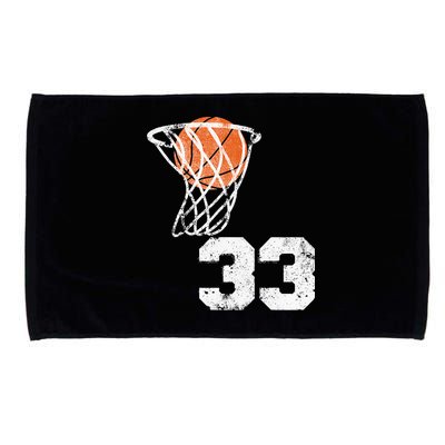 Vintage Basketball Jersey Number 33 Player Number Microfiber Hand Towel