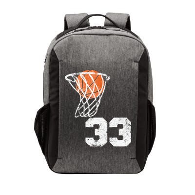 Vintage Basketball Jersey Number 33 Player Number Vector Backpack