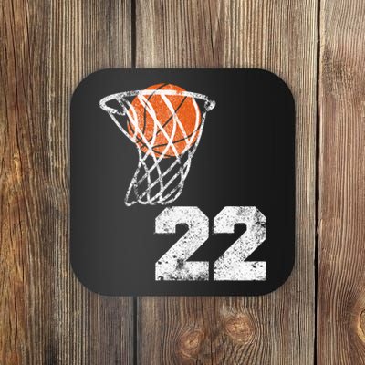 Vintage Basketball Jersey Number 22 Coaster