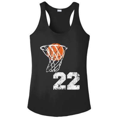 Vintage Basketball Jersey Number 22 Ladies PosiCharge Competitor Racerback Tank