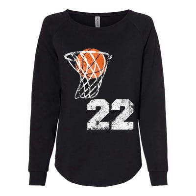 Vintage Basketball Jersey Number 22 Womens California Wash Sweatshirt