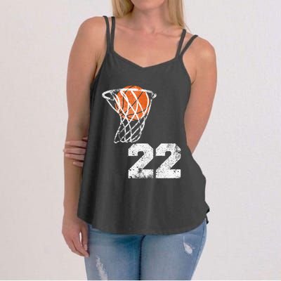 Vintage Basketball Jersey Number 22 Women's Strappy Tank