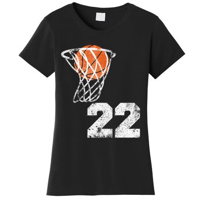 Vintage Basketball Jersey Number 22 Women's T-Shirt