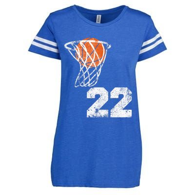 Vintage Basketball Jersey Number 22 Enza Ladies Jersey Football T-Shirt