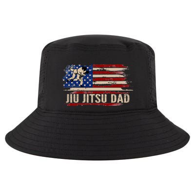 Vintage Bjj Jiujitsu Dad American Usa Flag Sports Cool Comfort Performance Bucket Hat