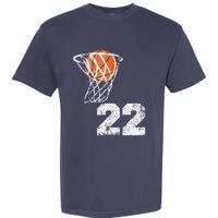 Vintage Basketball Jersey Number 22 Player Number Garment-Dyed Heavyweight T-Shirt