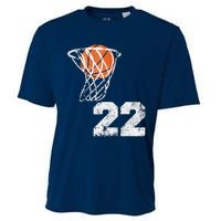 Vintage Basketball Jersey Number 22 Player Number Cooling Performance Crew T-Shirt