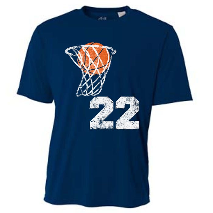 Vintage Basketball Jersey Number 22 Player Number Cooling Performance Crew T-Shirt