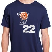 Vintage Basketball Jersey Number 22 Player Number Adult ChromaSoft Performance T-Shirt