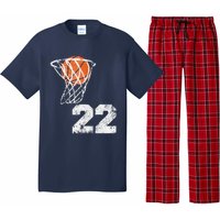 Vintage Basketball Jersey Number 22 Player Number Pajama Set