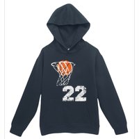 Vintage Basketball Jersey Number 22 Player Number Urban Pullover Hoodie