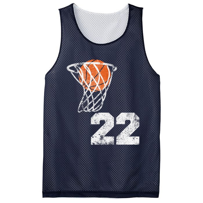 Vintage Basketball Jersey Number 22 Player Number Mesh Reversible Basketball Jersey Tank