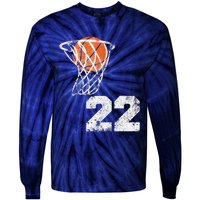 Vintage Basketball Jersey Number 22 Player Number Tie-Dye Long Sleeve Shirt