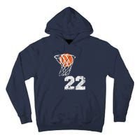 Vintage Basketball Jersey Number 22 Player Number Tall Hoodie