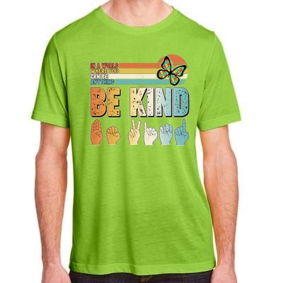 Vintage Be Kind Sign Langage Adult ChromaSoft Performance T-Shirt