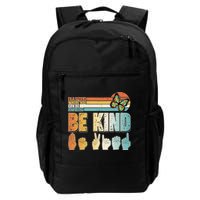 Vintage Be Kind Sign Langage Backpack