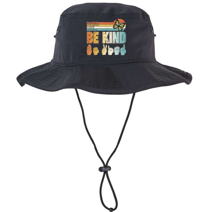 Vintage Be Kind Sign Langage Bucket Hat