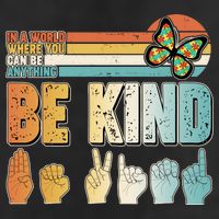 Vintage Be Kind Sign Langage Golf Towel