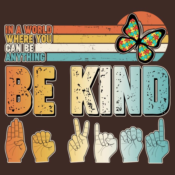 Vintage Be Kind Sign Langage Apron
