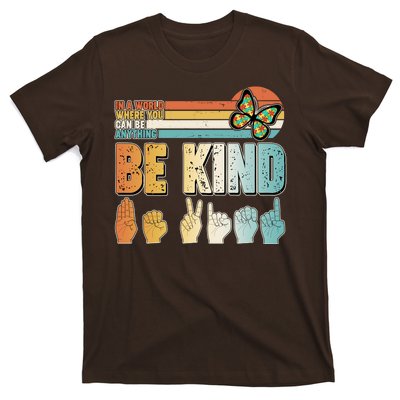 Vintage Be Kind Sign Langage T-Shirt