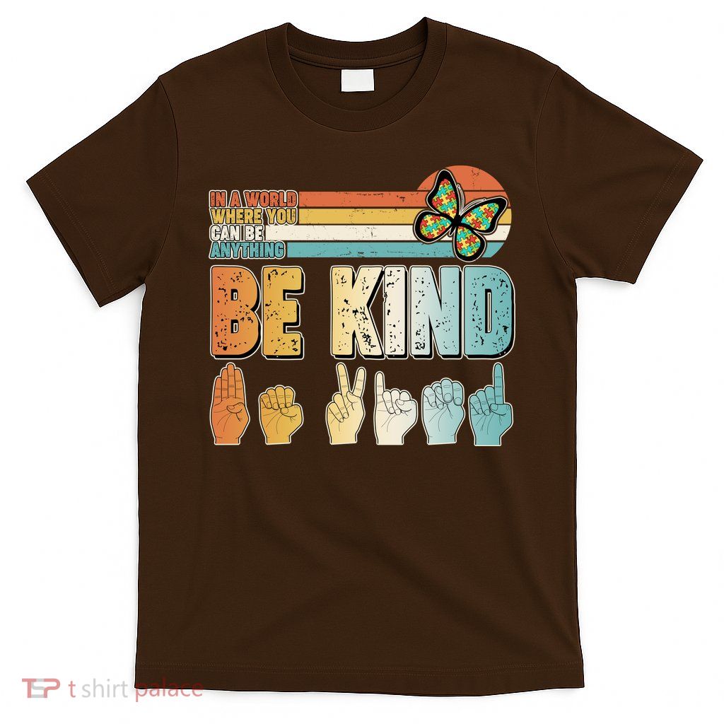 Vintage Be Kind Sign Langage T-Shirt