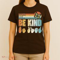 Vintage Be Kind Sign Langage T-Shirt