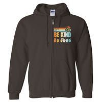 Vintage Be Kind Sign Langage Full Zip Hoodie