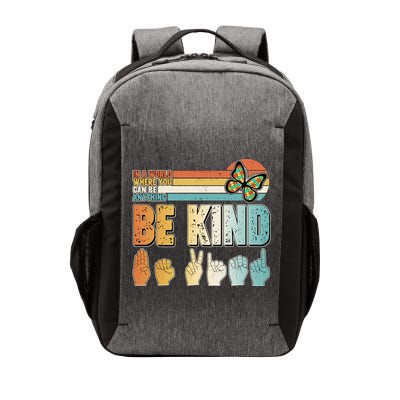 Vintage Be Kind Sign Langage Vector Backpack