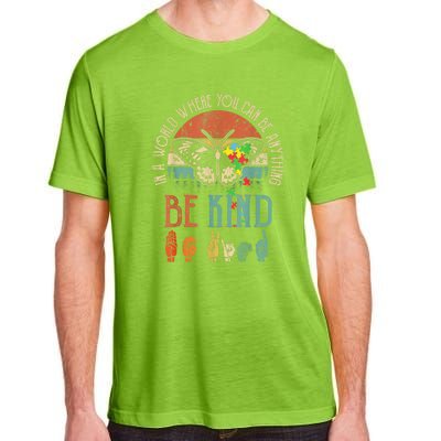 Vintage Be Kind Kindness For Women Autism Awareness Gift Adult ChromaSoft Performance T-Shirt