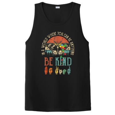 Vintage Be Kind Kindness For Women Autism Awareness Gift PosiCharge Competitor Tank