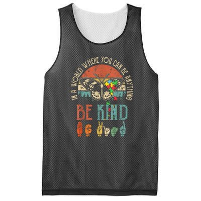 Vintage Be Kind Kindness For Women Autism Awareness Gift Mesh Reversible Basketball Jersey Tank