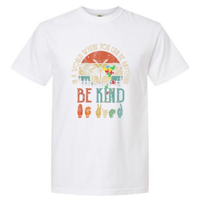 Vintage Be Kind Kindness For Women Autism Awareness Gift Garment-Dyed Heavyweight T-Shirt