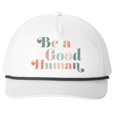 Vintage Be Kind Kindness Snapback Five-Panel Rope Hat