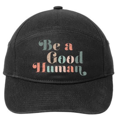 Vintage Be Kind Kindness 7-Panel Snapback Hat