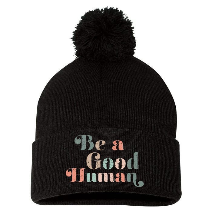 Vintage Be Kind Kindness Pom Pom 12in Knit Beanie