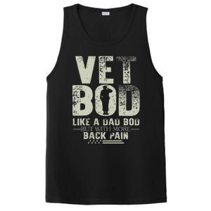 Vet Bod Like Dad Bod But With More Back Pain Fathers Day PosiCharge Competitor Tank