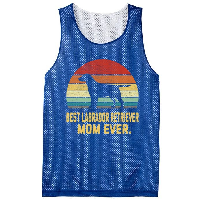 Vintage Best Labrador Retriever Mom Ever Gift Mesh Reversible Basketball Jersey Tank