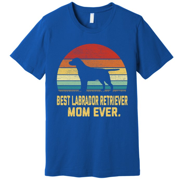 Vintage Best Labrador Retriever Mom Ever Gift Premium T-Shirt