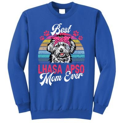 Vintage Best Lhasa Apso Mom Ever Gift Sweatshirt