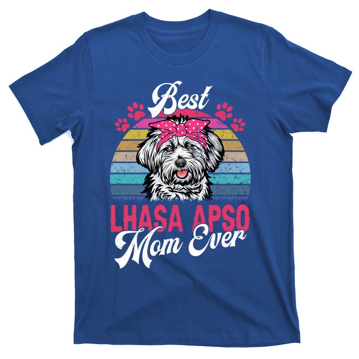 Vintage Best Lhasa Apso Mom Ever Gift T-Shirt