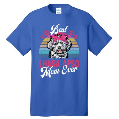 Vintage Best Lhasa Apso Mom Ever Gift Tall T-Shirt