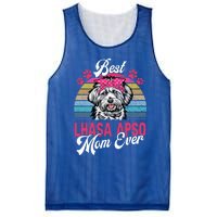 Vintage Best Lhasa Apso Mom Ever Gift Mesh Reversible Basketball Jersey Tank