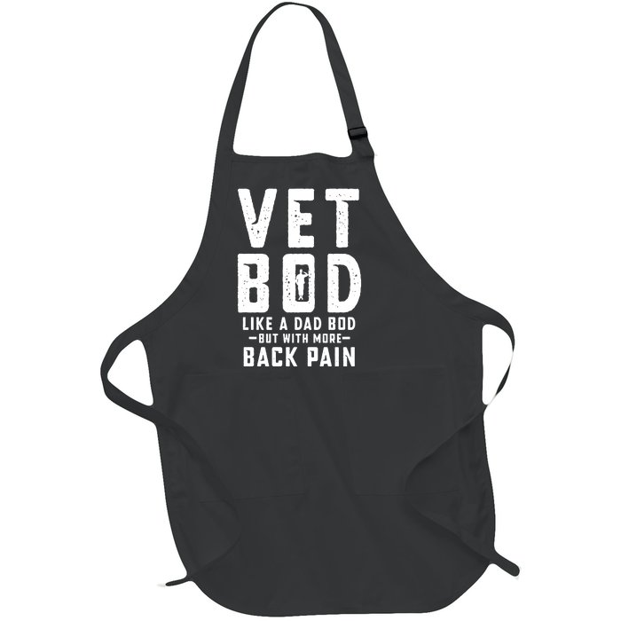 Vet Bod Like A Dad Bod Full-Length Apron With Pockets